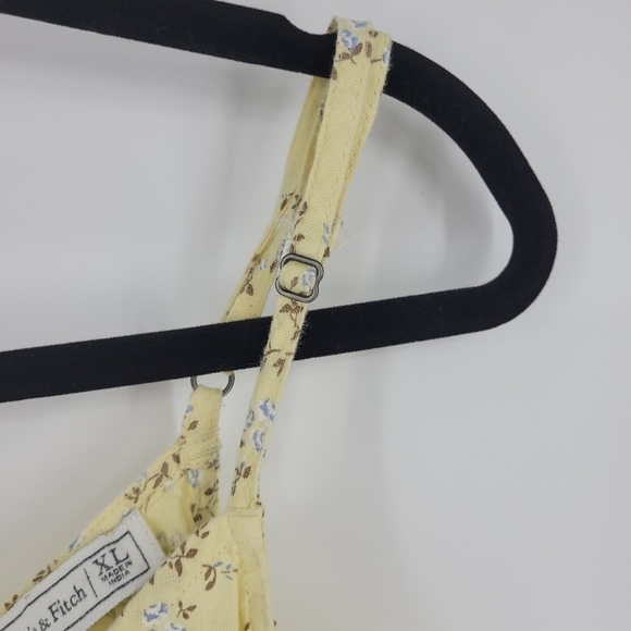 Abercrombie & Fitch Linen Cotton Floral Crop Tank Top Shirt Size xl - Picture 5 of 14